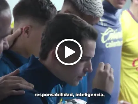 La increíble arenga de Álvaro Fidalgo que motivó al triunfo de América vs. Toluca