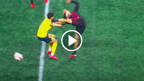 La brutal entrada de Nico Díaz a Álvaro Fidalgo en el América vs. Xolos