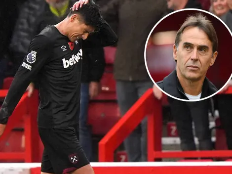 La lapidaria frase de Lopetegui sobre la expulsión de Edson Álvarez