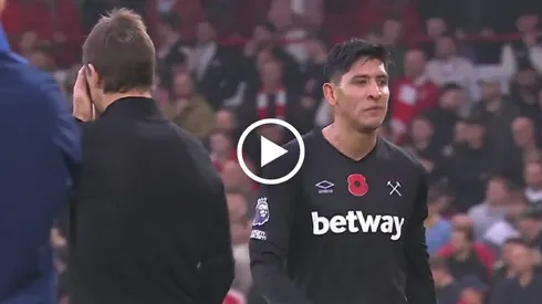 El fuerte enojo de Lopetegui con Edson Álvarez tras su expulsión en Premier League