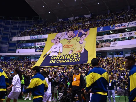 Los ídolos que faltaron en la bandera de la afición del América en la Final