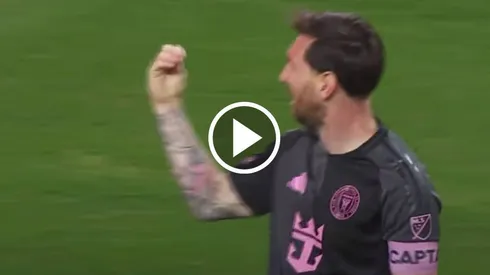 Lionel Messi le celebró el gol a la afición del América.