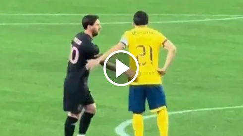 Henry vivió un épico momento junto a Messi.