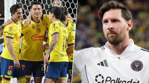 Los jugadores del América compitieron por una foto con Messi.