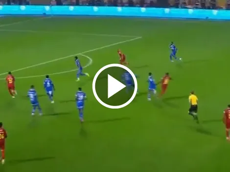 Julián Quiñones se luce con brutal asistencia para Aubameyang