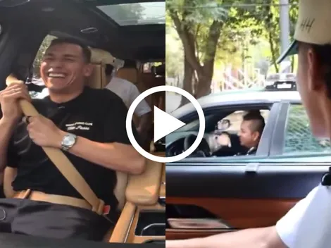 El divertido encuentro de dos jugadores de América con un policía de Cruz Azul