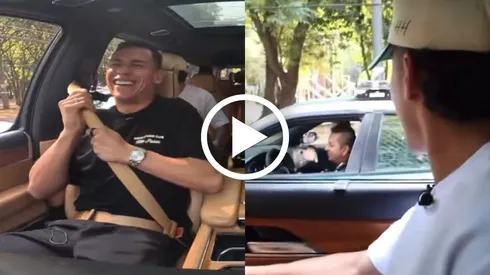 El divertido encuentro de dos jugadores de América con un policía de Cruz Azul