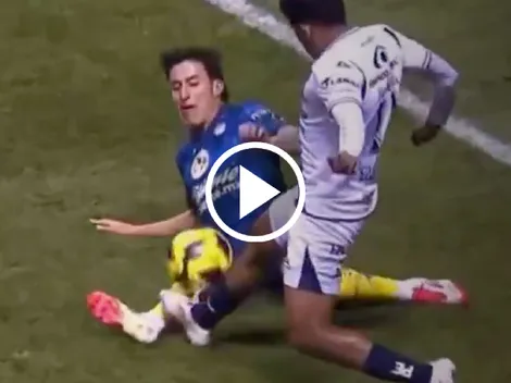 Terrible entrada sobre Alejandro Zendejas que el VAR ignoró