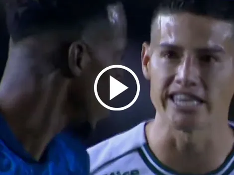 Fuerte discusión entre James Rodríguez y Cristian Borja