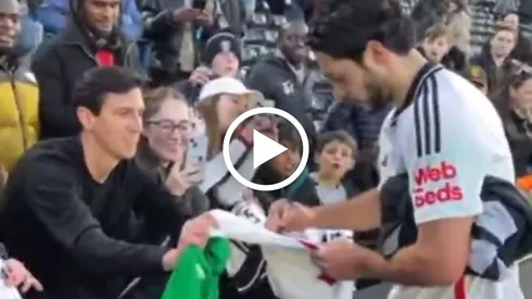 El increíble gesto que tuvo Raúl Jiménez con la afición de Fulham