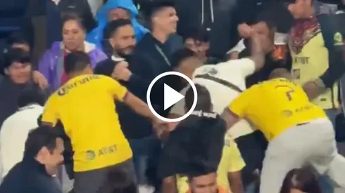 América y Pumas tuvieron bronca en las gradas.