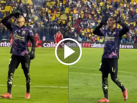 El gesto con el que Malagón le festejó la goleada al Toluca