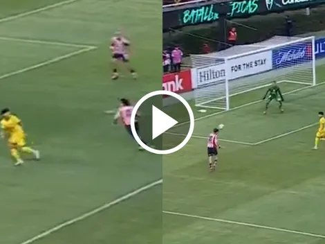 Así fue la terrible desatención de Kevin Álvarez en el gol de Chivas