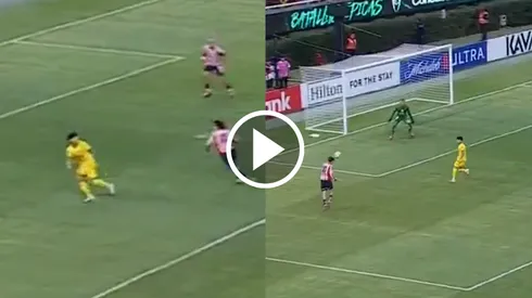 Kevin descuidó la marca en el gol rojiblanco.