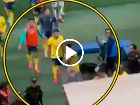 Afición de Chivas lanzó botella de vidrio a Kevin y muestran el video