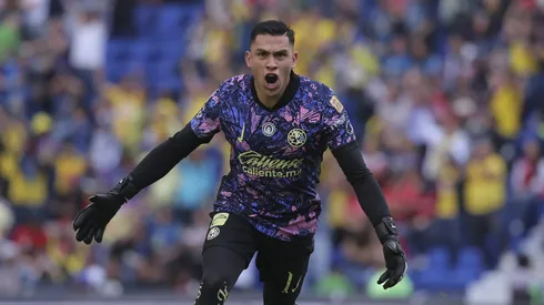 Malagón celebrando la goleada ante Toluca.