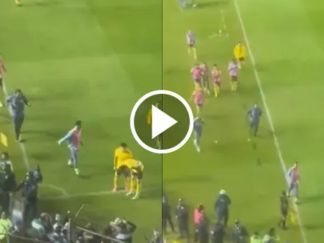 André Jardine y la carrera que pegó para celebrar el gol de Fidalgo