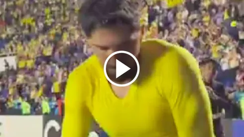 Diego Valdés tuvo un gesto emotivo con la afición del América