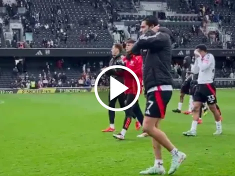 El emotivo gesto de Raúl Jiménez con los aficionados del Fulham