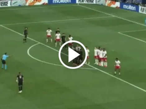 ¡Golazo de tiro libre de Raúl Jiménez ante Canadá!