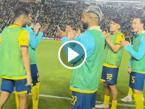 Así reaccionaron los suplentes de América al doblete de Brian Rodríguez