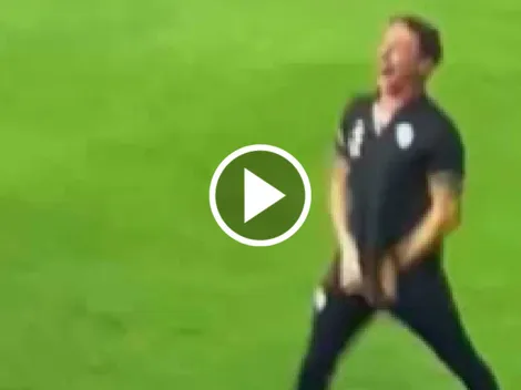 Cuerpo técnico de Pachuca festeja en la cara de la afición del América