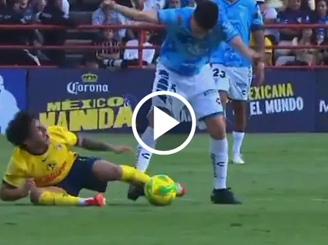 Alejandro Zendejas sufrió una dura entrada que el árbitro dejó pasar