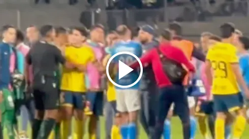 Se armó la pelea al medio tiempo.