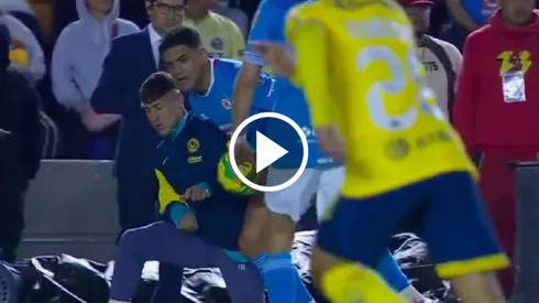 Cristian Calderón fue suplente en el Clásico Joven