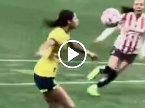 La toma que no se vio en TV del golazo de Montse Saldívar ante Chivas