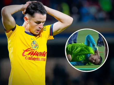 Álvaro Fidalgo asustó a todos por lastimarse en calentamiento
