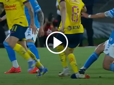 Terrible entrada contra Fidalgo que de milagro no lo fracturó