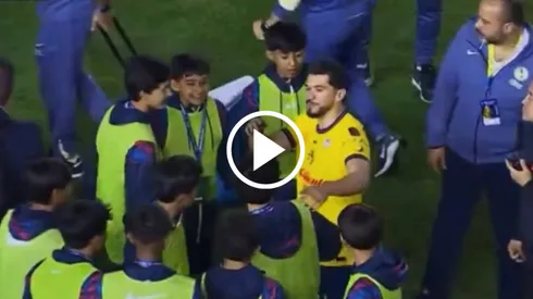 Henry Martín compartió con los baloneros azulcremas