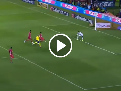 El increíble gol fallado por Rodrigo Aguirre contra Toluca