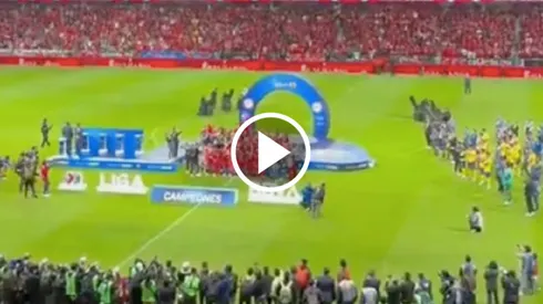 América se quedó durante la premiación del Toluca