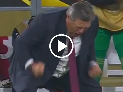 El eufórico festejo de Miguel Herrera tras agónico triunfo en Copa Oro