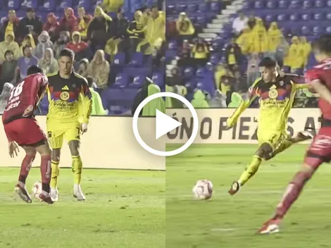 La toma que no se vio en TV del golazo de Brian Rodríguez a Xolos