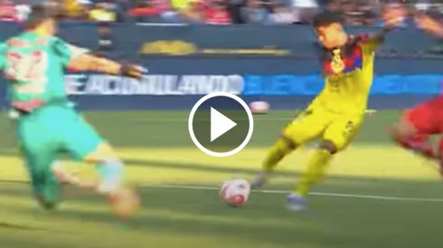 Violante casi marca su primer gol con el América