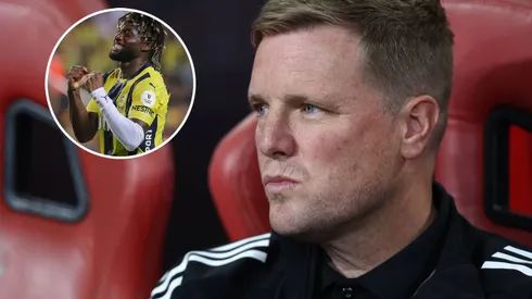 Eddie Howe elogió a Saint-Maximin durante su paso por el Newcastle