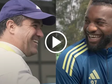 La primera y divertida charla de André Jardine y Allan Saint-Maximin