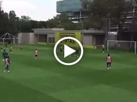 El primer golazo que hizo Saint-Maximin con América en entrenamiento