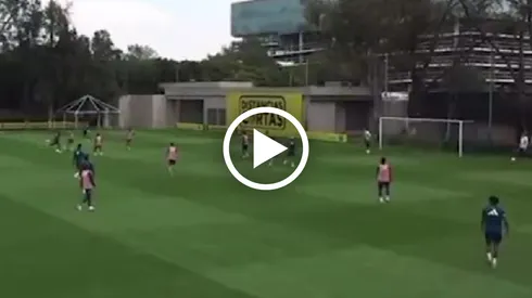 El primer golazo que hizo Saint-Maximin con América en entrenamiento