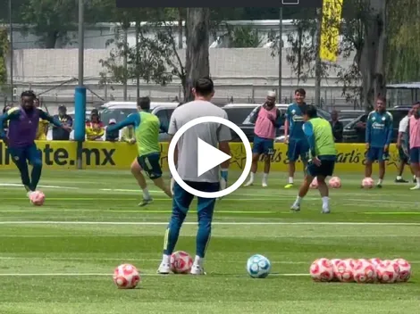 El golazo que armaron Saint-Maximin y Zendejas en pleno entrenamiento