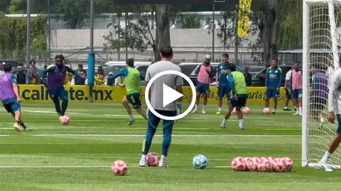 El golazo que armaron Saint-Maximin y Zendejas en pleno entrenamiento