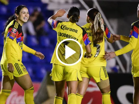 América Femenil golea a Santos y sigue en lo más alto