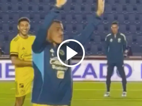 La irónica reacción de los jugadores del América a las tribunas vacías