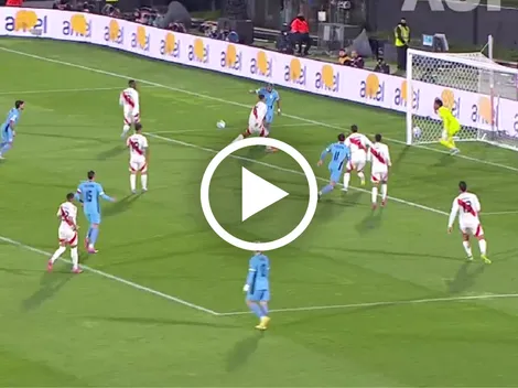 Así fue la viva asistencia de Rodrigo Aguirre frente a Perú