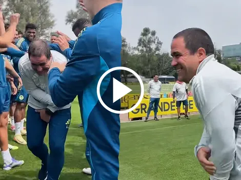 El efusivo recibimiento del plantel a André Jardine por su cumpleaños