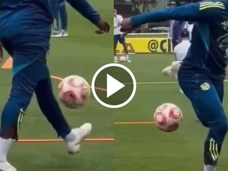 La jugada de fantasía de Saint-Maximin que paró la práctica de América