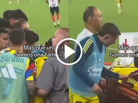 La empática reacción de la banca de América a la lesión de Dagoberto